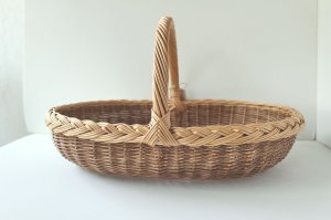 画像1: 浅くて大きなバスケット 　E2