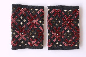 画像3: ギタさんのマウチ（ビーズ編み込みリストウォーマー）　5H