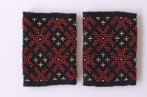 画像2: ギタさんのマウチ（ビーズ編み込みリストウォーマー）　5H