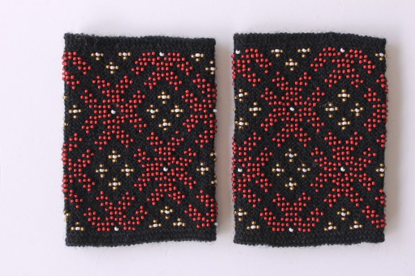 画像2: ギタさんのマウチ（ビーズ編み込みリストウォーマー）　5H (2)