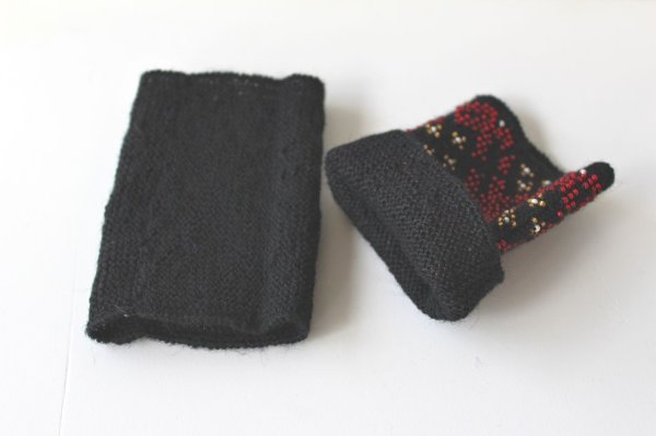 画像4: ギタさんのマウチ（ビーズ編み込みリストウォーマー）　5H (4)